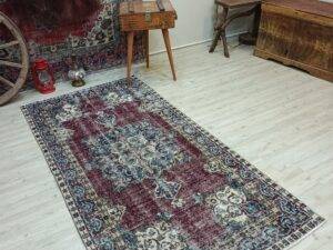 Eskitme Vintage El Dokuma Halı 105x210 cm 10832