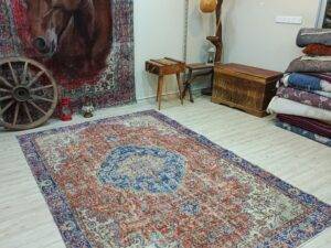 Vintage El Dokuma Doğal Halı 182x278 cm 10835